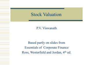 Stock Valuation slides of Chapter 6