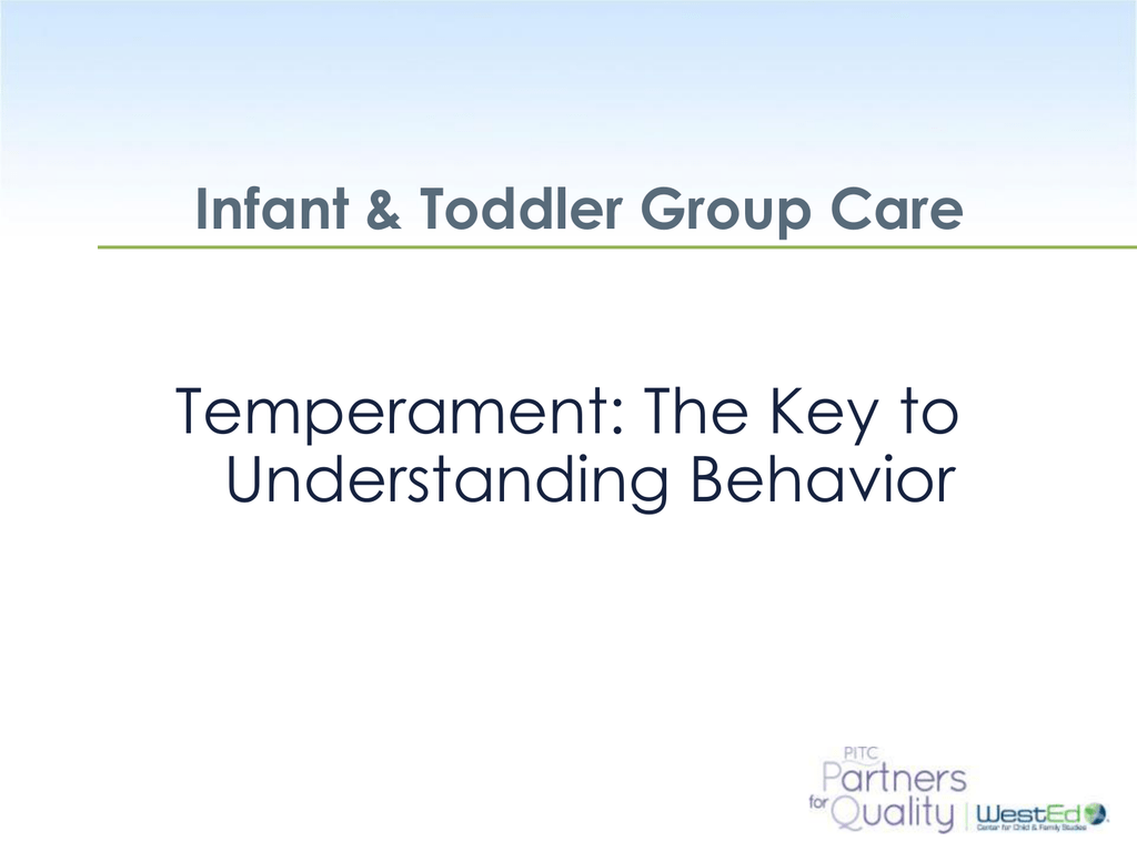 Infant Behavior Chart