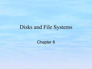 Disks and File Systems - Delmar