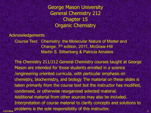 Solution Chemistry - Gmu - George Mason University