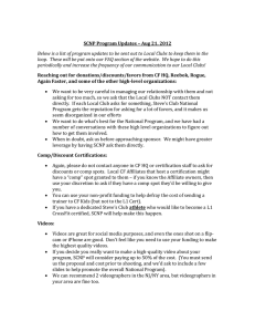 SCNP Program Updates – Aug 21, 2012 Below is a list of program