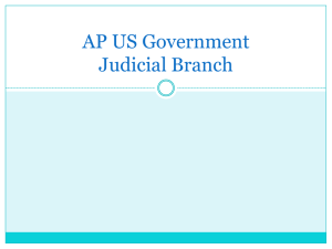 AP US Government Judicial Branch