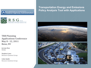 Slide 1 - 15th TRB National Transportation Planning Applications