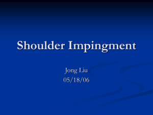 Shoulder Impingment