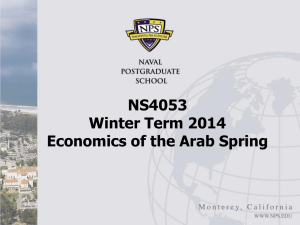 Economics of the Arab Spring
