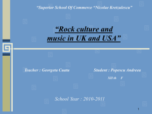 Popescu Andreea_Rock culture and music in