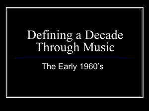 The 1960's Through Music