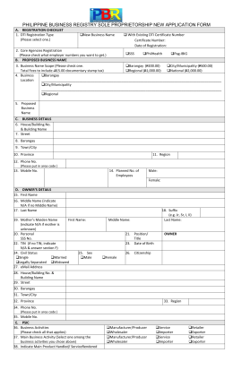 TENANT APPLICATION FORM