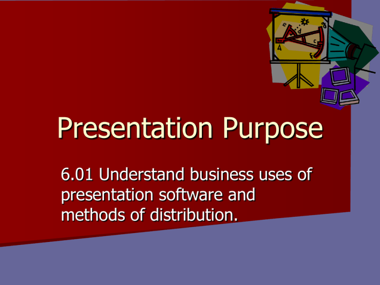 general purpose of a presentation