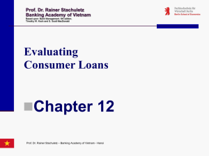 Evaluating Consumer Loans