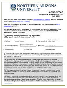 UCC/UGC/ECCC Proposal for New Academic Plan Fall