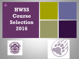 Course Planning Feb 2016 9-11's