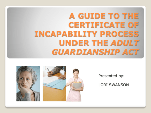 Adult Guardianship Act