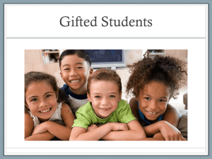 Gifted Students - the E-Portfolio of Jessica Mann B.Com., RED Seal