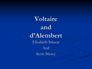 Voltaire & d'Alembert