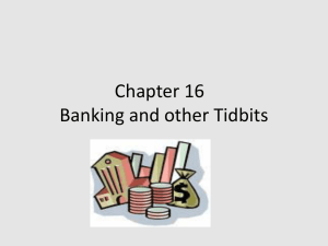 Chapter 16 Banking