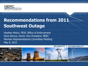 07. NERC FERC SW Blackout Summary Rev2