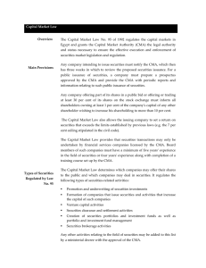 Capital Market Law