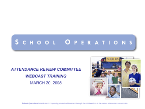 Attendance Review Committee (ARC) Training