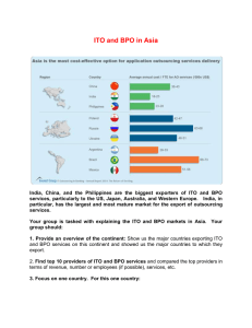 ITO and BPO in Asia