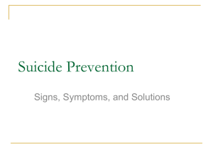 Suicide Prevention - KU School of Medicine