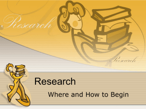 Research Strategy - Lurleen B. Wallace Community College
