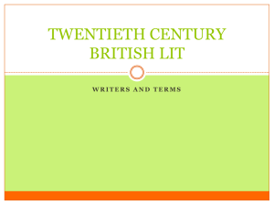 twentieth century british lit