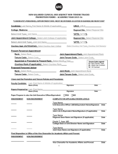 Clinical and Adjunct Tracks - University of Illinois at Chicago