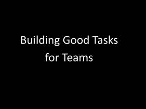 Team Task Workshop PowerPoint