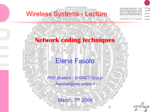 Network coding techniques