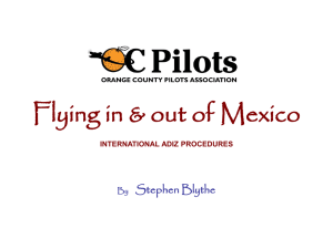 Flying in & out of Mexico