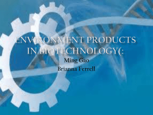 Environment Products In Biotechnology