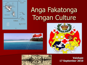 Anga Fakatonga Tongan Culture