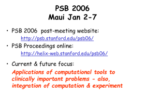 Pacific Symposium on Biocomputing 11:16