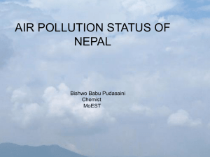 Air pollution status of Nepal