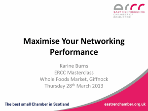 What is Networking? - East Renfrewshire Chamber of Commerce