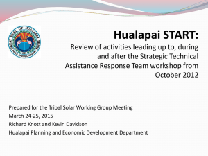 Hualapai Renewable Energy Workshop