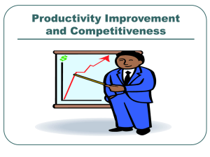 Productivity and Competitiveness