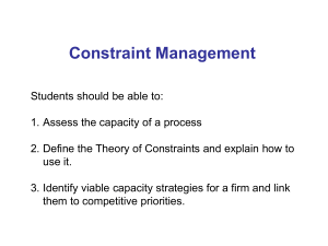 Constraint Management Handout