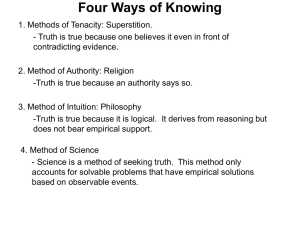 Four Ways of Knowing
