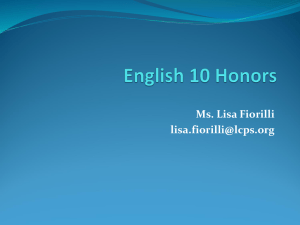 English 9 Honors