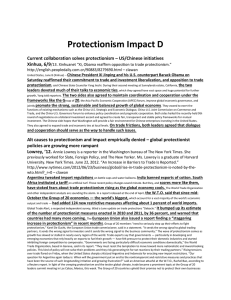Protectionism Impact D - Open Evidence Project