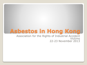 Asbestos in Hong Kong