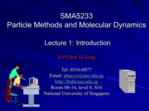 Lecture 1: Introduction - BIDD - National University of Singapore