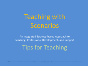 Teaching With Scenarios