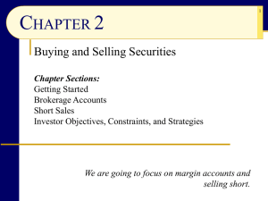 Buying & Selling Securities