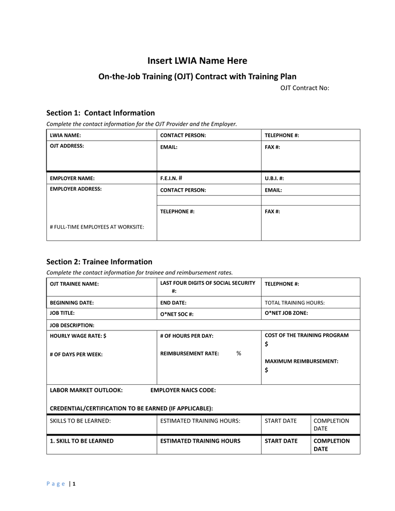 43 Employee Training Plan Templates Word Excel 52 OFF