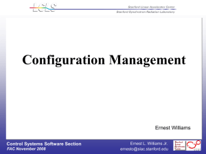 Controls System Configuration Control