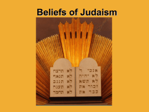 Beliefs of Judaism