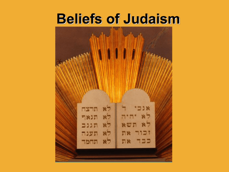 Beliefs Of Judaism